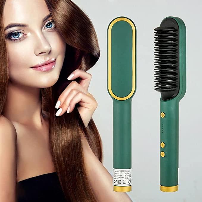 Hair Straightener Comb Brush