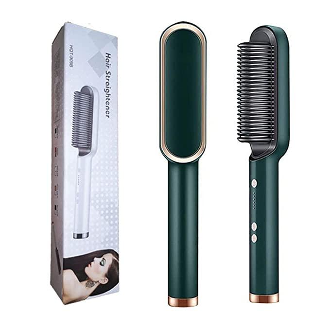 Hair Straightener Comb Brush