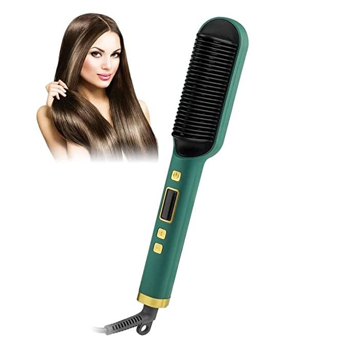 Hair Straightener Comb Brush